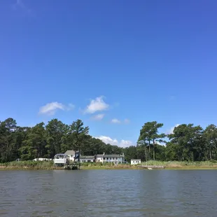 Looking back on while kayaking...
