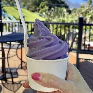Ube Soft Serve $6