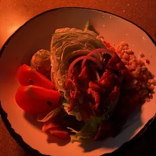 Cobb salad, after sunset