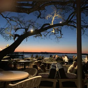 Sunset view from patio