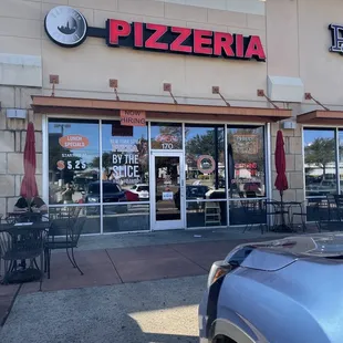 the front of the restaurant