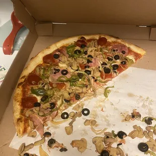 More mushrooms than pizza