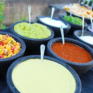 Salsa bar buffet