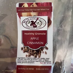 Spilled almost Completely out :( lol but 1/5 of my favorite flavors. Way to life foods makes the best granola.