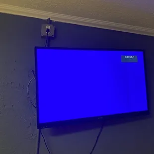 Broken TV about to fall
