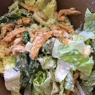 Kale Chicken Caesar Salad