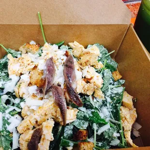 Baby Kale Chicken Caesar