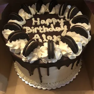 A cookies and cream cake