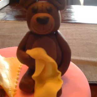 detailed view of the teddy bear