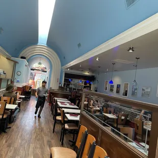 interior, sushi and sashimi