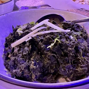 Kale Chat after tossing