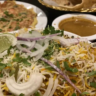 Goat Biryani is worth the costs. Good portion and enough for leftovers.