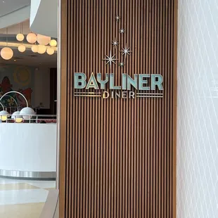 the entrance to the restaurant