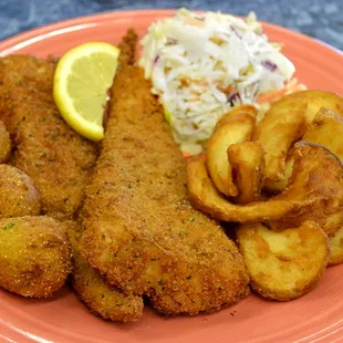 Fish &amp; Chips Special for only $8.99 Mon.-Thurs. Offer only valid if you mention the BayLobster&apos;s website or local business li...