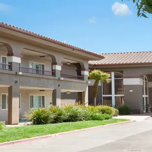 Front entrance view of the hotel