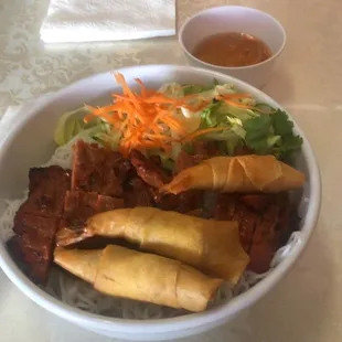 35. Grilled Pork &amp; Shrimp-Roll Over Noodle