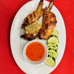 Stuffed chicken wings $14.95 one order at Bayon temple