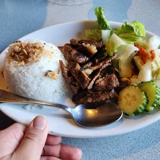 A. Steak Rice Plate