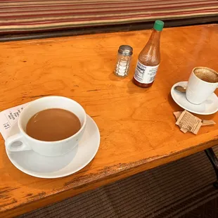 Bleh americano and macchiato