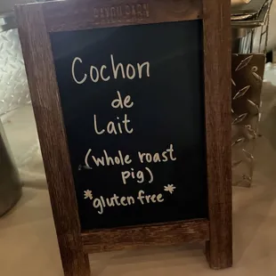 a sign for a restaurant