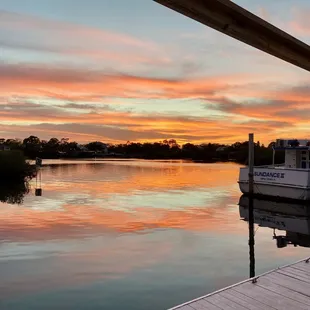 Absolutely stunning sunset from the dock area