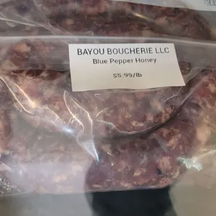 Sausage w/Blueberry/Chile-infused Honey