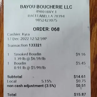 the price of the restaurant