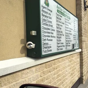 a sign on the side of a building