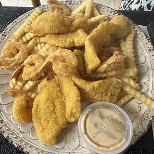 1/2 shrimp / Fish platter