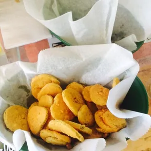 Fried pickles .. Good but salty