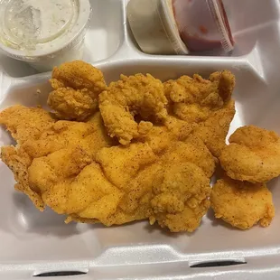 Grouper/shrimp lunch combo
