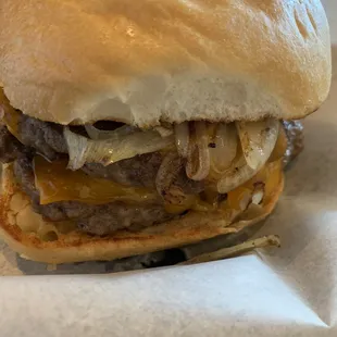 Texas Barbecue Burger closeup
