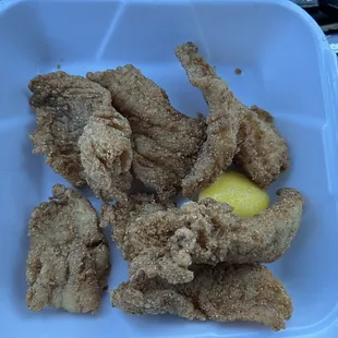 chicken wings and fried chicken, food