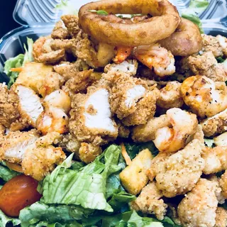 Fried Crawfish Salad