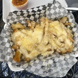 Garlic parmesean fries