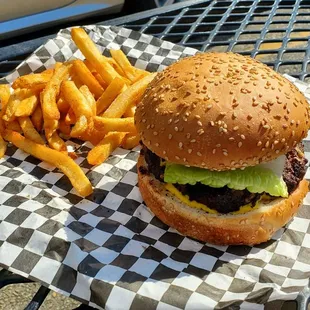 Cheeseburger and Fries