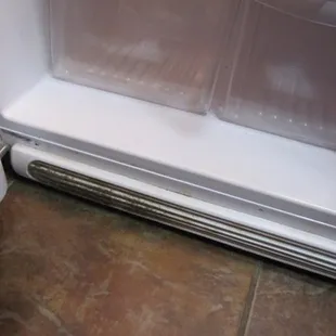 It was actually worse than this inside the refrigerator.