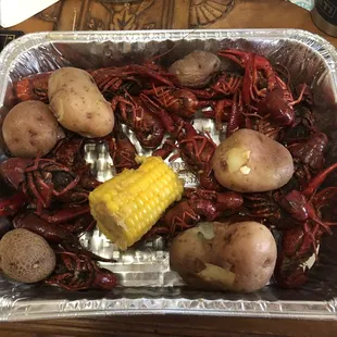 Crawfish boil... It was 2 pounds when I started.