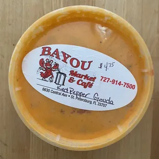 Red pepper Gouda soup