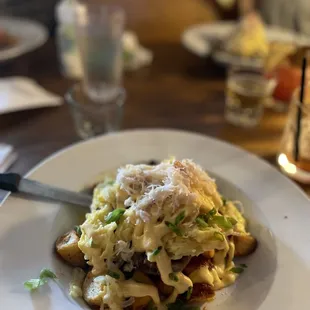 a plate of food on a table