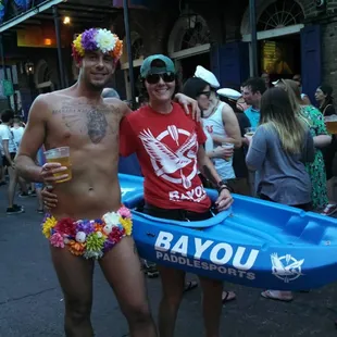 Be on the look out for the Kayak as we will be walking throughout the city passing out wooden nickels with discounts!!