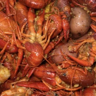 Crawfish - loved it! Great spice