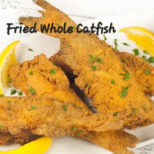 Fried, whole Louisiana Catfish!