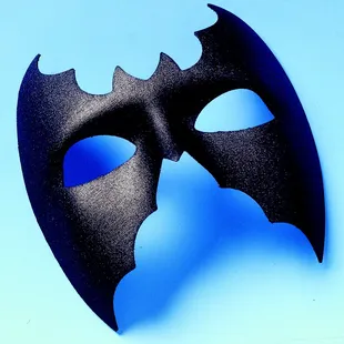 Batface Mardi Gras Mask. Made in Italy exclusively for Bayou Threads Gifts.
