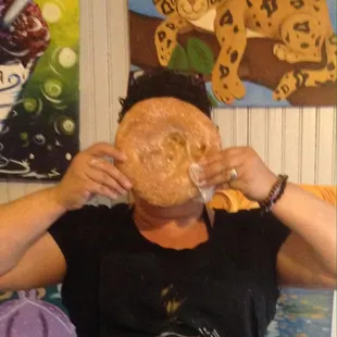 I&apos;m not kidding! This donut is as big as my head!!!