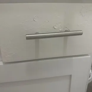 The drawer they "refinished".