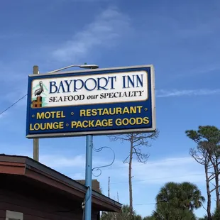 Sign from parking lot