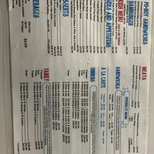 Back Menu