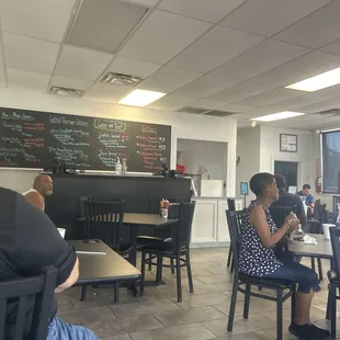 This is our first visit to this location. The staff is friendly and quick. You have several people check on you.