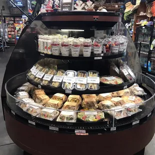 a display of sandwiches and sandwiches